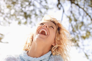 Quick Mood Boosters: smile and laugh